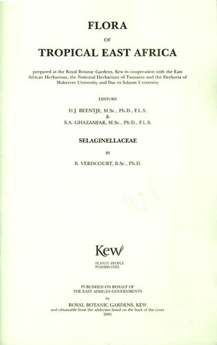 Flora of Tropical East Africa: Selaginellaceae