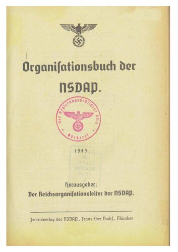 Organisationsbuch der NSDAP.