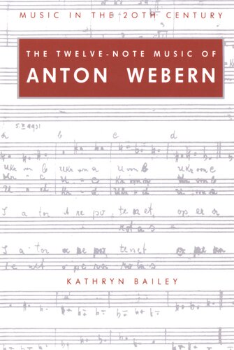 The twelve-note music of Anton Webern: old forms in a new language