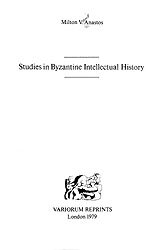 Studies in Byzantine intellectual history