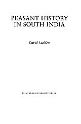 Peasant history in South India