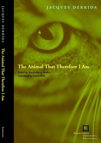 The animal that therefore I am