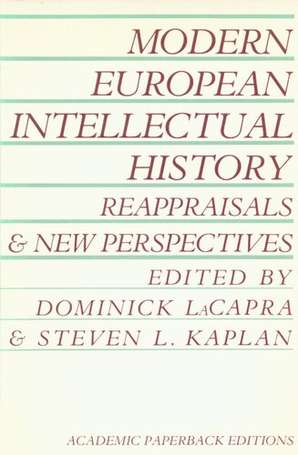 Modern European intellectual history: reappraisals and new perspectives