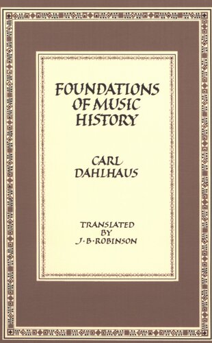 Foundations of music history