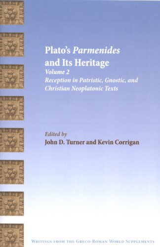 Plato's Parmenides and its heritage, Vol. 2