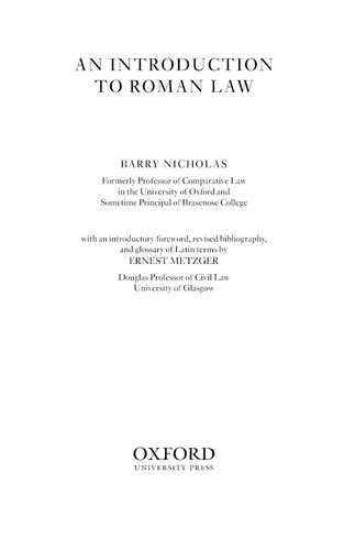 An introduction to Roman law