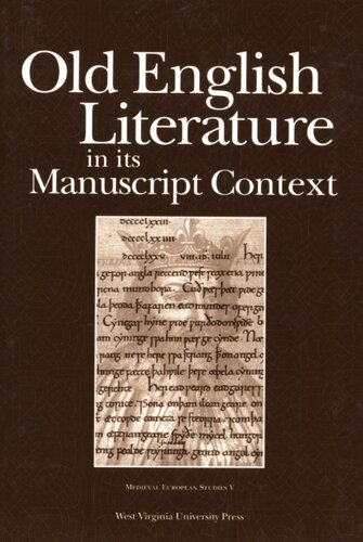 Old English literature in its manuscript context