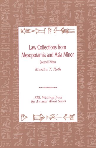 Law collections from Mesopotamia and Asia Minor