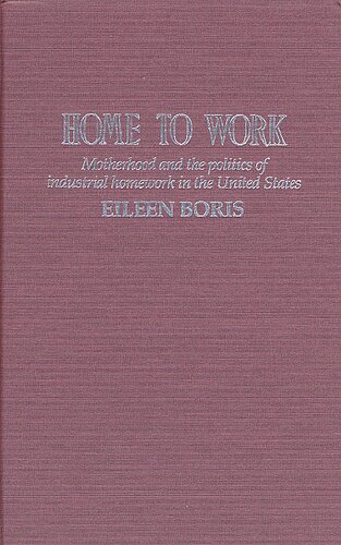 Home to work: motherhood and the politics of industrial homework in the United States