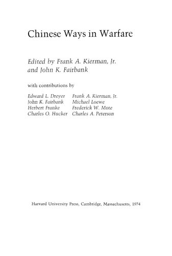 Chinese ways in warfare