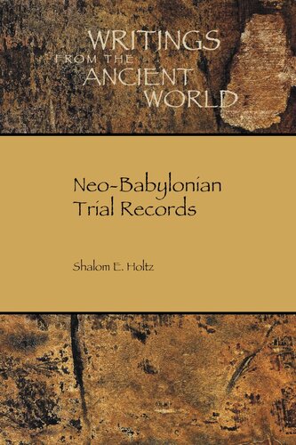 Neo-Babylonian trial records