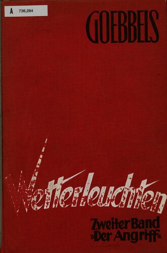 Wetterleuchten. Zweiter Band »Der Angriff«