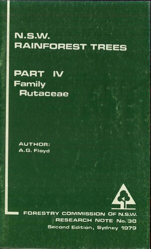 N.S.W. Rain Forest Trees Part_iv: Family rutaceae