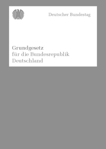 Grundgesetz fur die Bundesrepublik Deutschland