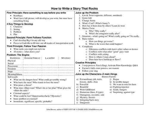 How to Write a Story that Rocks