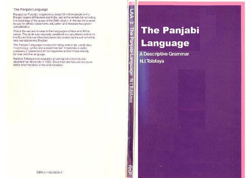 The Panjabi (Punjabi) Language: A Descriptive Grammar