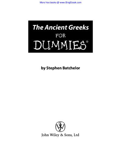 The Ancient Greeks For Dummies