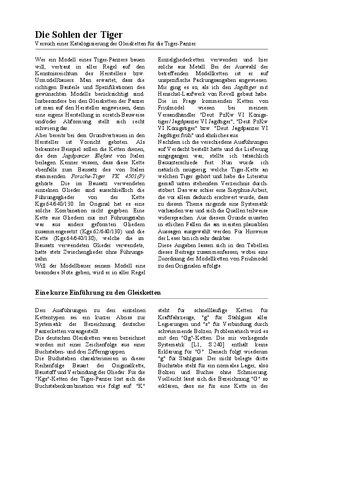 Sohlen der Tiger (Deutsche Panzerketten Zweiter Weltkrieg)