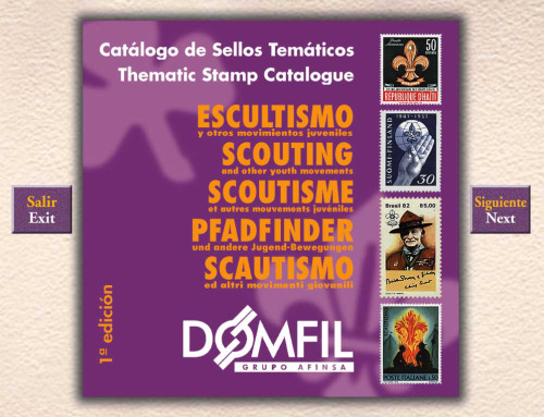 Catalogo de sellos tematicos Escultismo Domfil Thematic Stamp Catalog Scouting  English Spanish