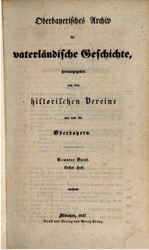 Oberbayerisches Archiv für vaterländische Geschichte