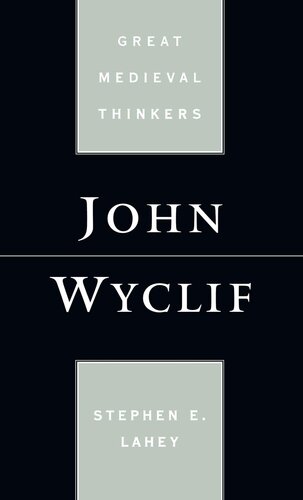 John Wyclif (Great Medieval Thinkers)