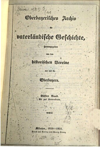 Oberbayerisches Archiv für vaterländische Geschichte