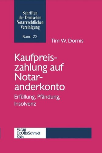 Kaufpreiszahlung auf Notaranderkonto