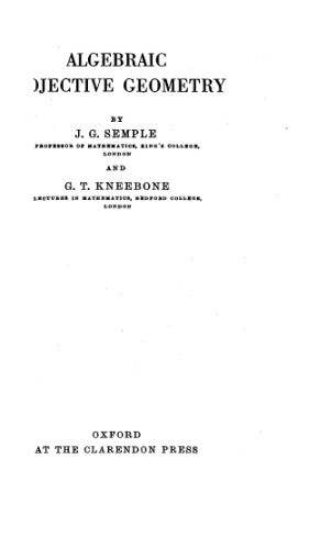 Algebraic projective geometry