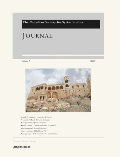 Journal of the Canadian Society for Syriac Studies 7