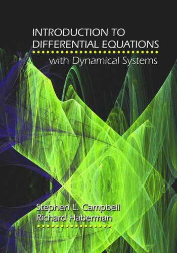 Introduction to Differential Equations with Dynamical Systems