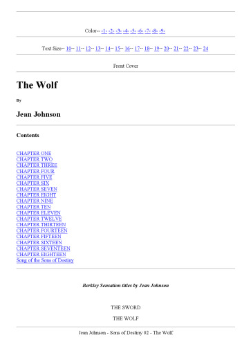 The Wolf (The Sons of Destiny, Book 2)