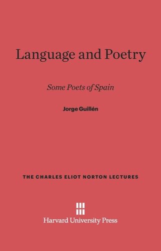 Language and Poetry: Some Poets of Spain