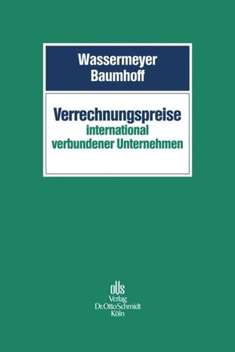 Verrechnungspreise international verbundener Unternehmen