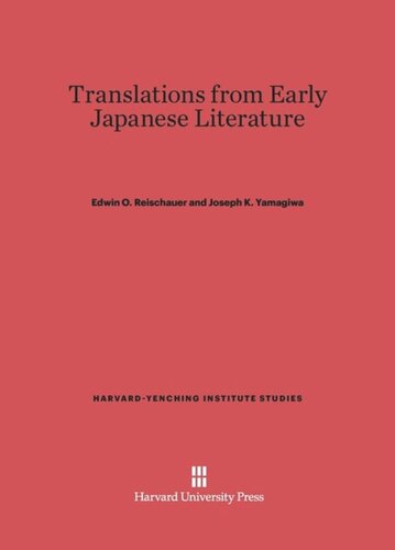 Translations from Early Japanese Literature