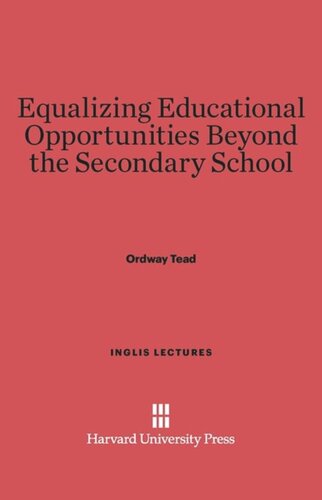 Equalizing Educational Opportunities Beyond the Secondary School