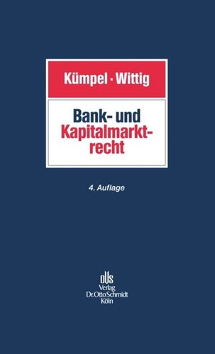 Bank- und Kapitalmarktrecht