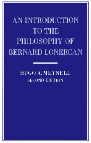 An Introduction to the Philosophy of Bernard Lonergan