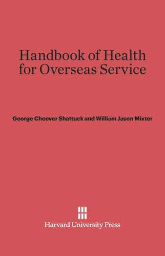 Handbook of Health for Overseas Service