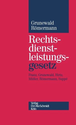 Rechtsdienstleistungsgesetz: Kommentar