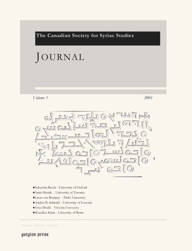 Journal of the Canadian Society for Syriac Studies 1