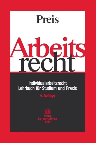 Arbeitsrecht: Individualarbeitsrecht - Lehrbuch für Studium und Praxis
