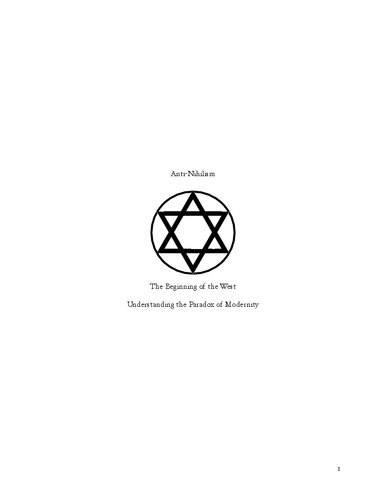 The Beginning of the West