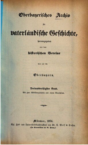 Oberbayerisches Archiv für vaterländische Geschichte