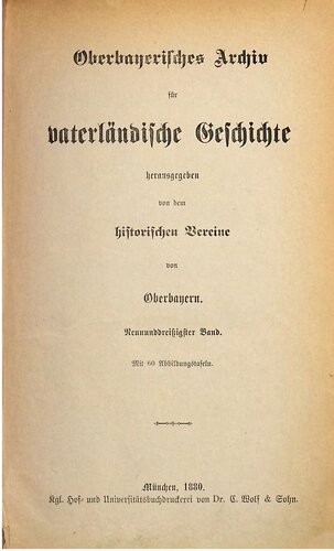 Oberbayerisches Archiv für vaterländische Geschichte