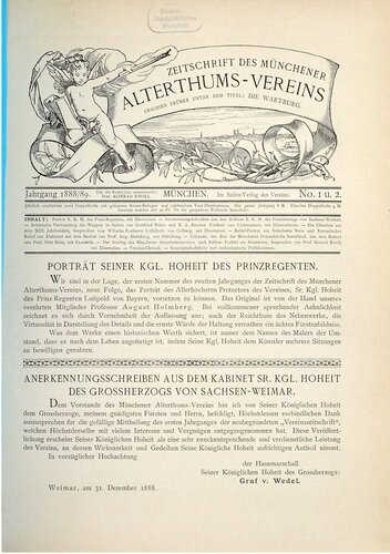 Zeitschrift des MünchenerAlterthumsvereins