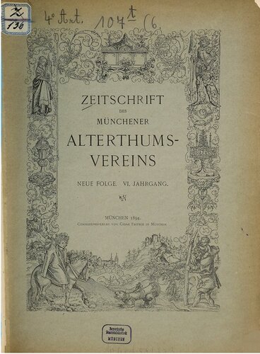 Zeitschrift des Münchener Alterthumsvereins