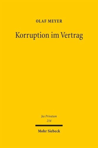 Korruption im Vertrag