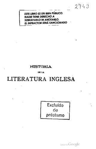 Historia de la Literatura Inglesa — Los Orígenes