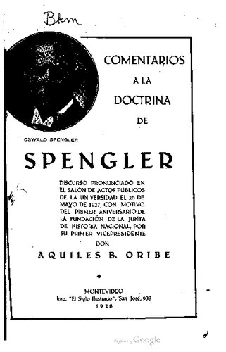 Comentarios a la Doctrina de Spengler
