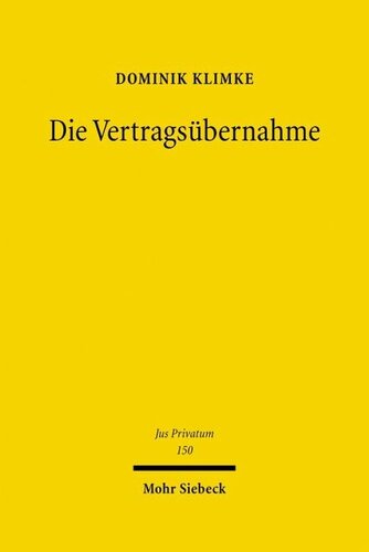 Die Vertragsübernahme